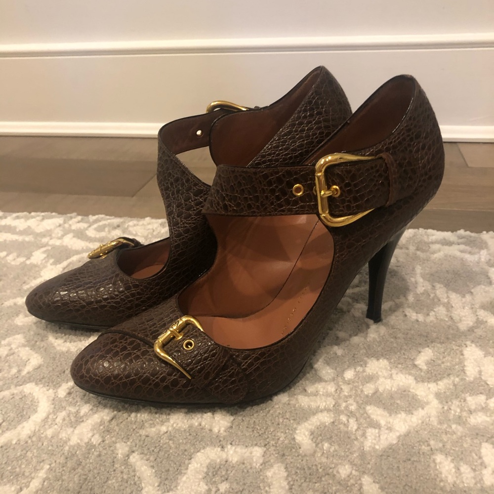 Giuseppe Zanotti Brown Croc Pumps
